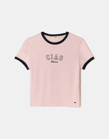 Pink Printed T‑shirt | TALLY WEiJL