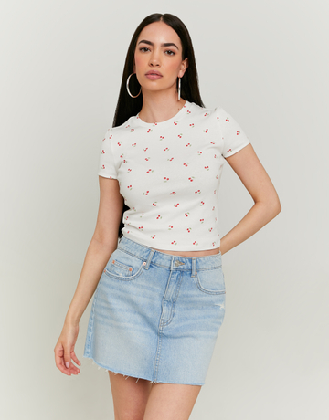 T-shirt Basic Floral | TALLY WEiJL