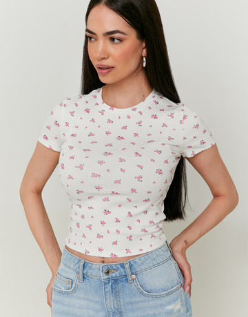 T-shirt Basic Floral | TALLY WEiJL