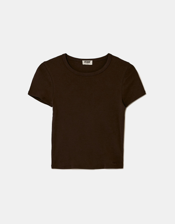 Basic braunes T-Shirt | TALLY WEiJL