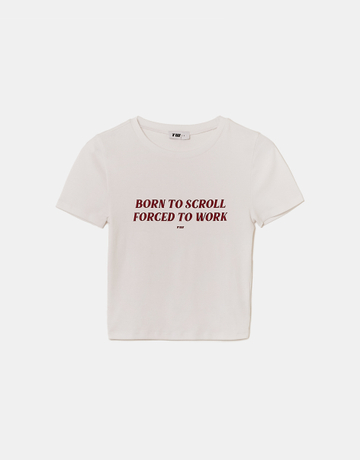 White Printed T-Shirt | TALLY WEiJL