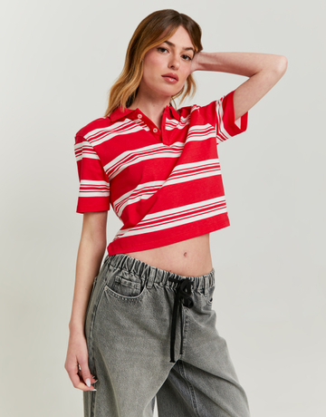 Striped Polo T-shirt | TALLY WEiJL