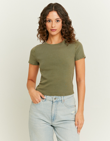 T-shirt Basic Χακί | TALLY WEiJL