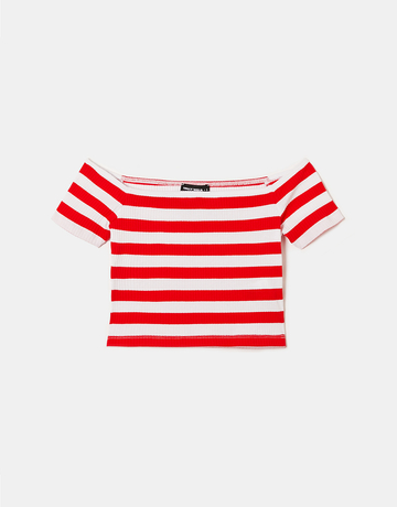 Ριγέ Cropped Top | TALLY WEiJL