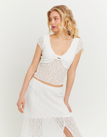 White Lace Top | TALLY WEiJL