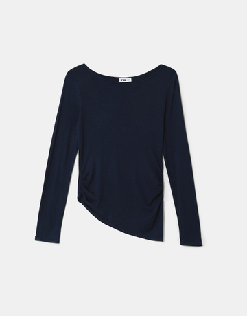 Blaues Boat Neck Top | TALLY WEiJL