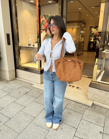 Blue Striped Shirt With Bows | TALLY WEiJL