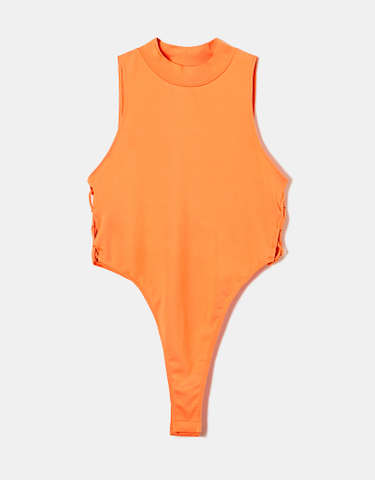 TALLY WEiJL, Halter Bodysuit With Lateral Cut Out for Women
