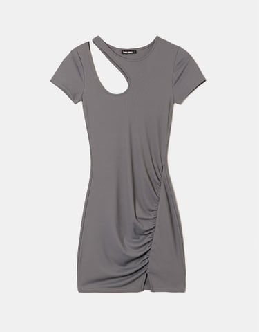 TALLY WEiJL, Grey Cut Out Mini Dress for Women
