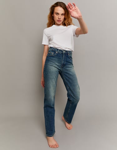 TALLY WEiJL, High Waist Jeans mit Straight Leg for Women