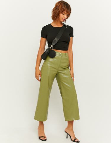 Faux Leather Look Trousers for Women