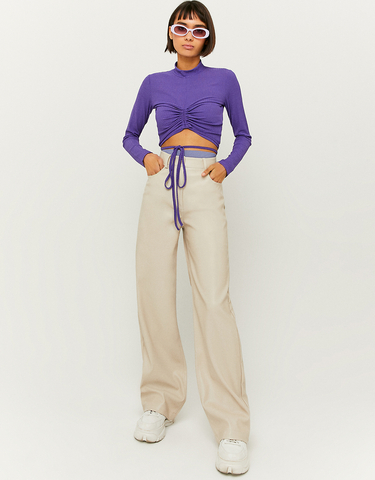 Pantaloni in Similpelle da Donna