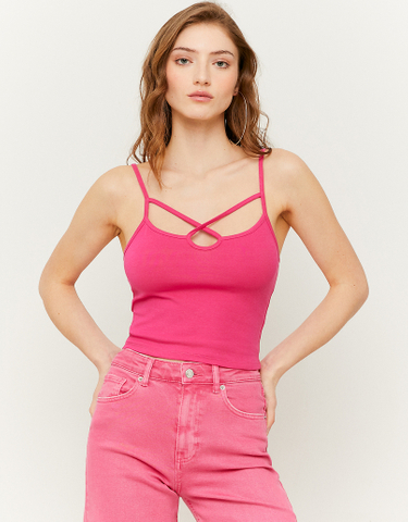 TALLY WEiJL, Ροζ  Cropped Cut Out Top for Women
