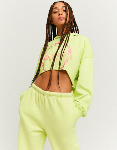 TALLY WEiJL, Cropped Printed Hoodie for Women