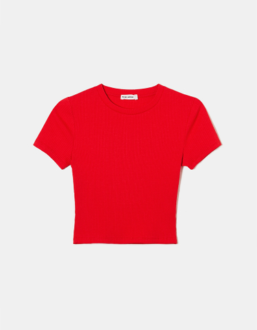 TALLY WEiJL, Cropped Basic T-Shirt for Women