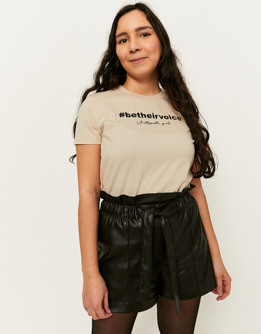 TALLY WEiJL, Μπεζ Printed T-shirt for Women