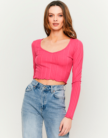 TALLY WEiJL, Pinkes Cropped T-Shirt for Women
