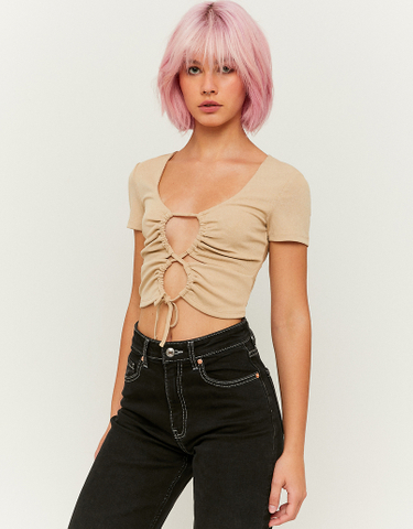 TALLY WEiJL, Cropped Cut out Top for Women