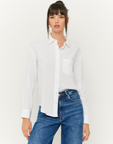 Mode Chemises Chemises en flanelle Tally Weijl Chemise en flanelle gris clair-blanc imprim\u00e9 allover 