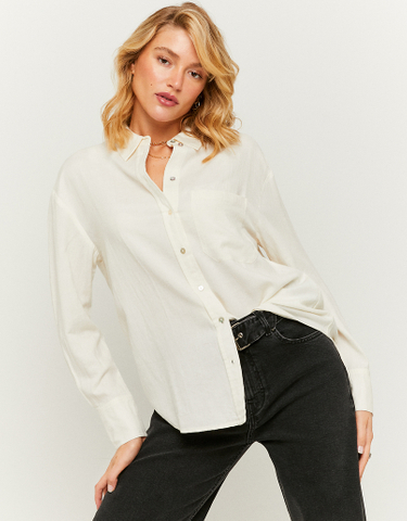 TALLY WEiJL, White Oversize Shirt  for Women