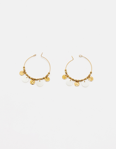 Goldene Creolen mit Münzen | TALLY WEiJL