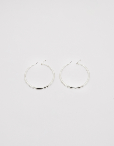 Grandes créoles argentées | TALLY WEiJL