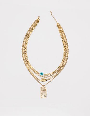 4er-Pack goldene Halsketten | TALLY WEiJL