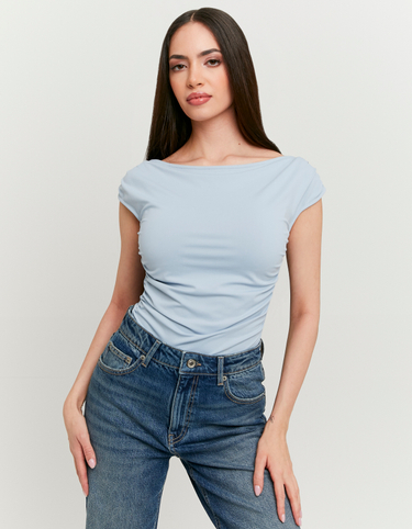 Body Blu con Scollo a Barca | TALLY WEiJL