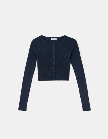 Blauer Crop Cardigan | TALLY WEiJL
