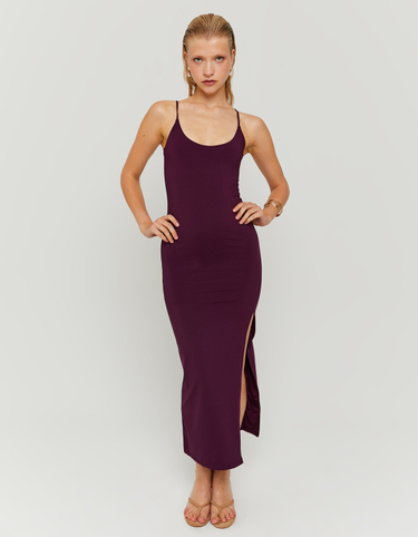 Purple Plain Basic Dress | TALLY WEiJL