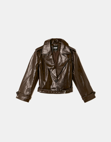 Braune Bikerjacke | TALLY WEiJL