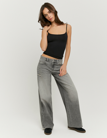Jeans Grigi Baggy a vita bassa | TALLY WEiJL