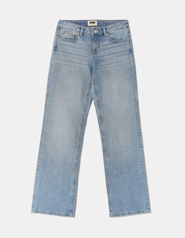 Jean Droit Taille Basse Bleu | TALLY WEiJL