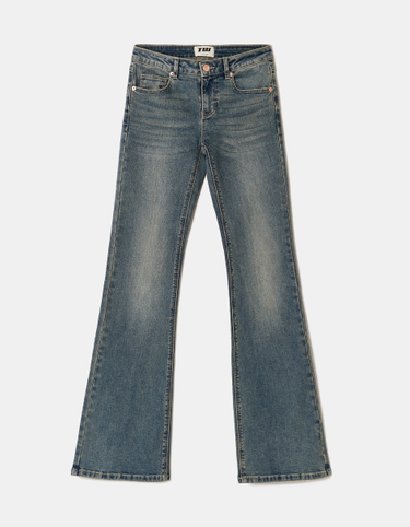 Jeans flare blu a vita bassa | TALLY WEiJL