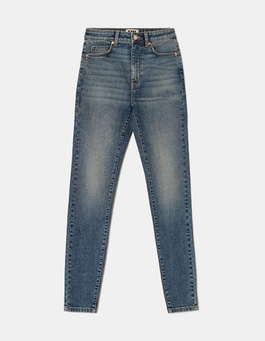 Jeans skinny blu a vita alta | TALLY WEiJL