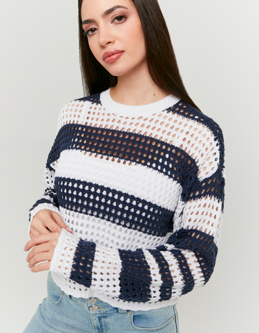 Maglione Bianco a Righe | TALLY WEiJL