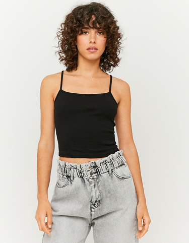 Black Basic Tank Top | TALLY WEiJL