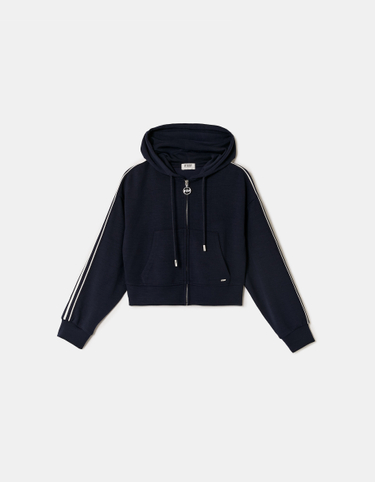 Blue Zip Up Hoodie | TALLY WEiJL