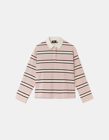 Różowy T-shirt z długimi rękawami | TALLY WEiJL