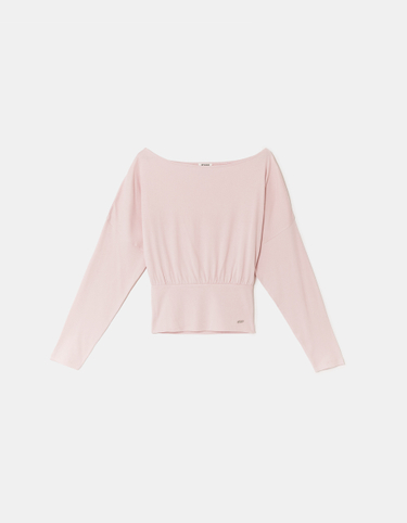 Pinkes Langarm-T-Shirt | TALLY WEiJL