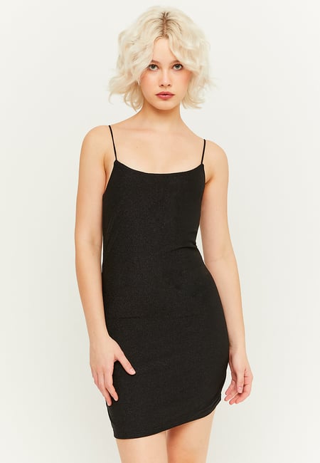 TALLY WEiJL, Black Lurex Mini Dress for Women