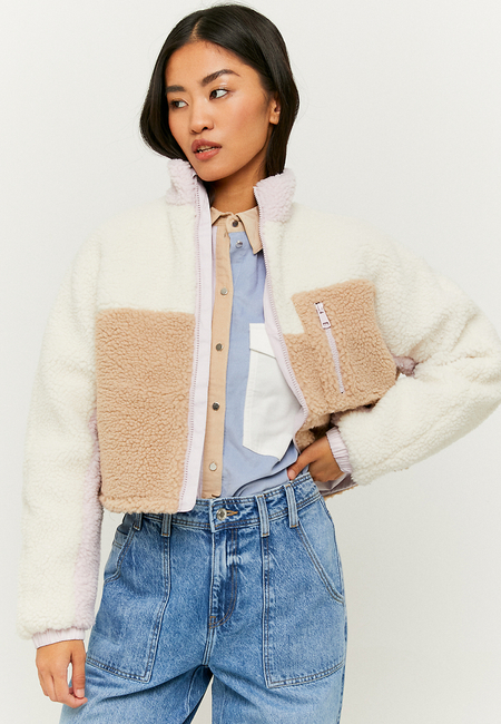 TALLY WEiJL, Cropped Faux Fur Jacket for Women