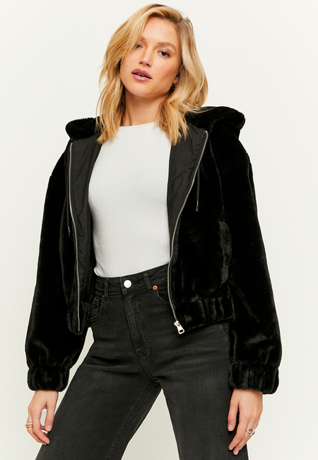 TALLY WEiJL, Black Faux fur Jacket for Women