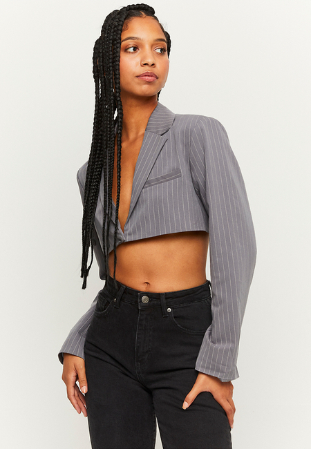 TALLY WEiJL, Striped Cropped Blazer for Women