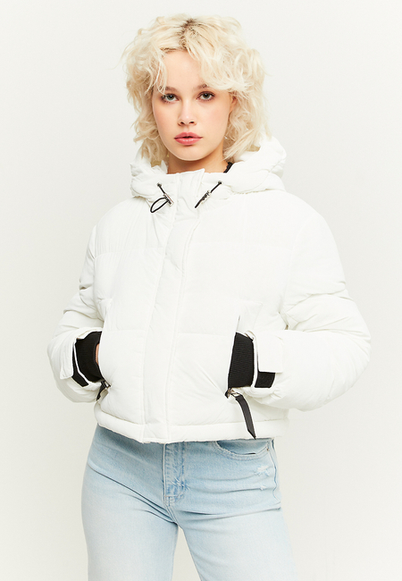 TALLY WEiJL, Cropped Padded Jacket with Contrasted Trims for Women