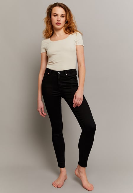 TALLY WEiJL, Mid Waist Skinny Push Up Trousers for Women