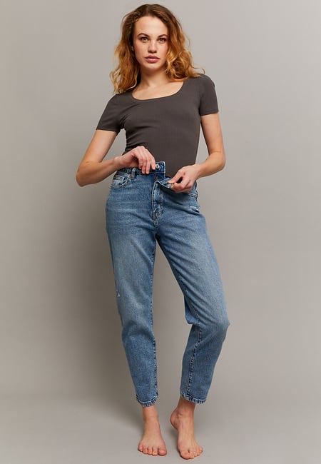 TALLY WEiJL, Komfortable Stretch Mom Jeans for Women