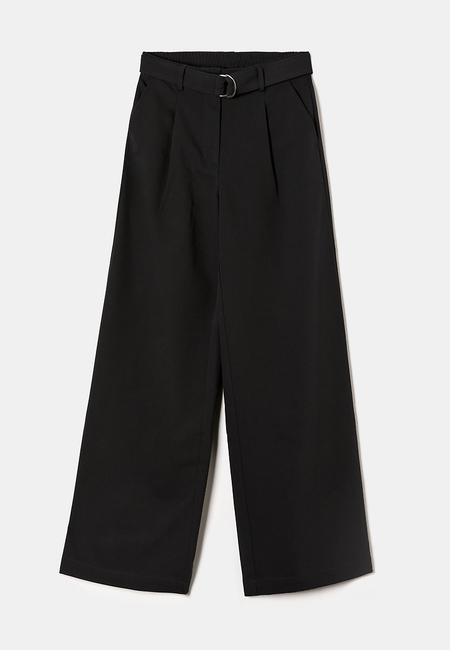 TALLY WEiJL, Pantalon Noir Jambe Large for Women