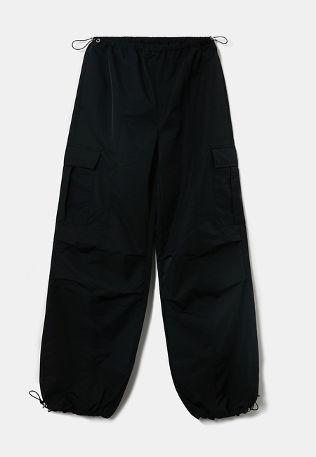 TALLY WEiJL, Black High Waist Parachute Trousers   for Women