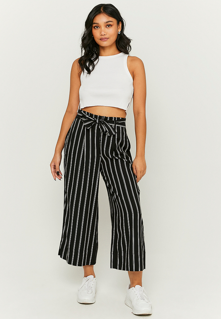 TALLY WEiJL, Printed Culotte Trousers With Knot for Women